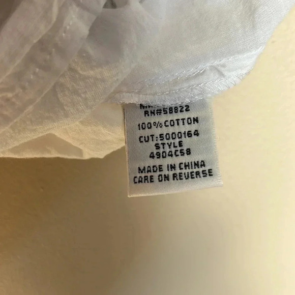 MAX STUDIO dress,women med , 100 cotton,lined,embroidered,Eyelets,prairie, - Picture 13 of 16